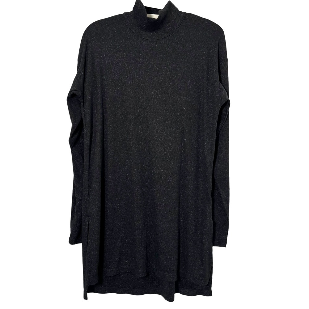 Anthropologie Vanessa Virginia Long Sleeve Sparkly Turtleneck Blouse Size S